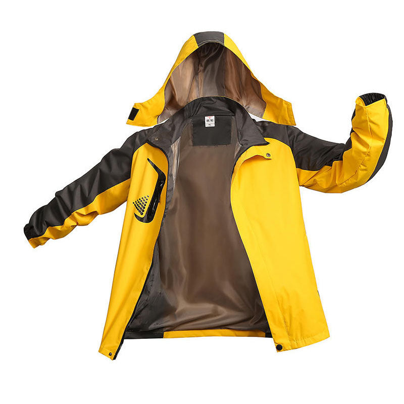 Thin Hooded Jacket Color Matching Autumn And Winter Outdoor