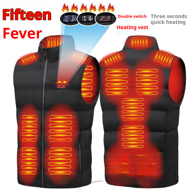 New District 15 Stand Collar Self-heating Vest Winter