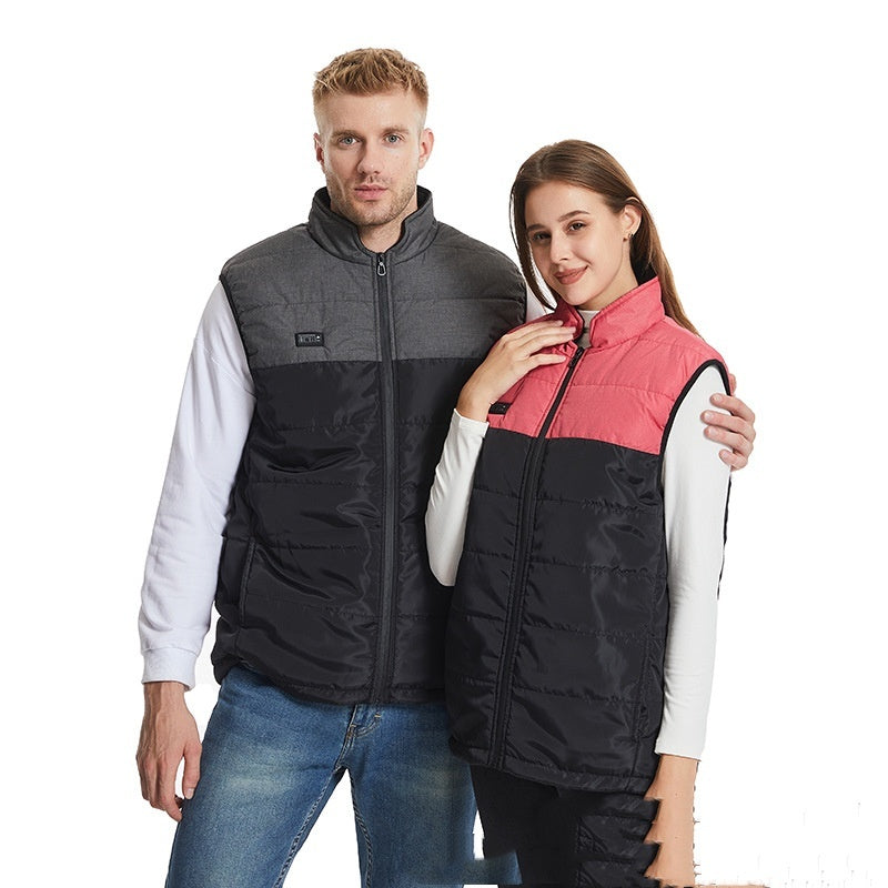 New District 15 Stand Collar Self-heating Vest Winter