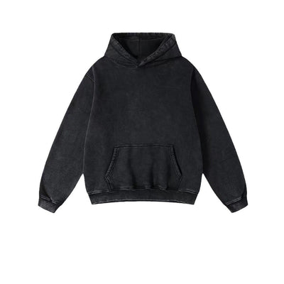 Heavy Fleece-lineSweaterd Thickened Retro Washed