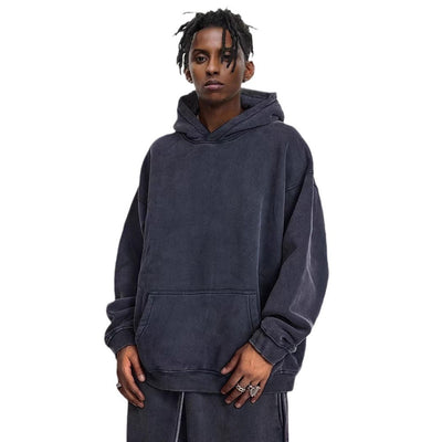 Heavy Fleece-lineSweaterd Thickened Retro Washed